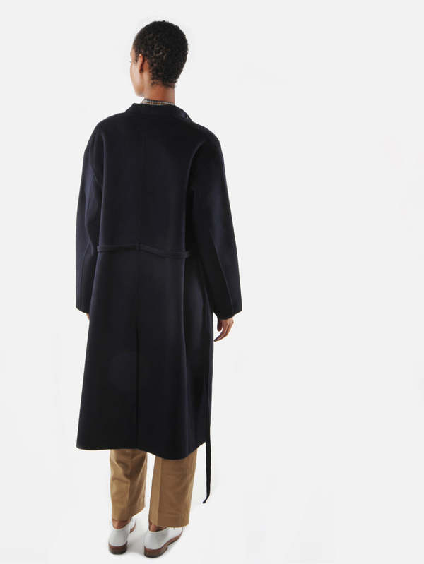 Manuelle Guibal ロングコート Robe Coat Manuelle Guibal John Cashmere Coat - Deep Navy | Garmentory