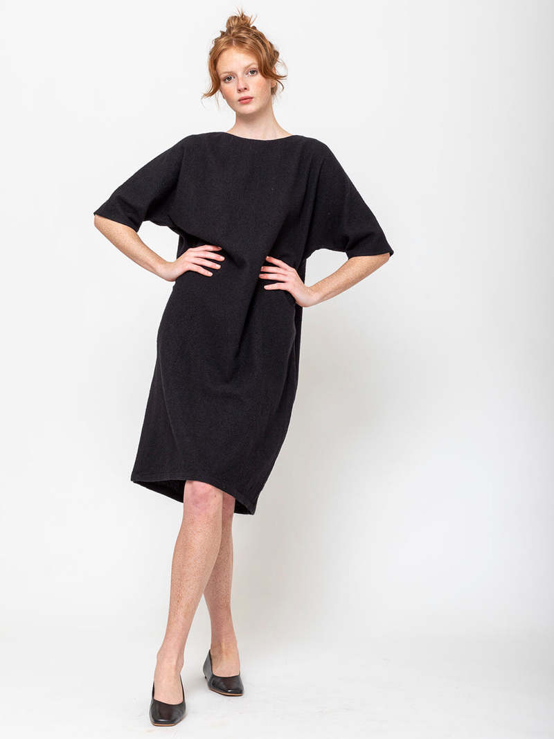 Evam Eva Cotton and Wool One Piece - Sumi/Black | Garmentory evam