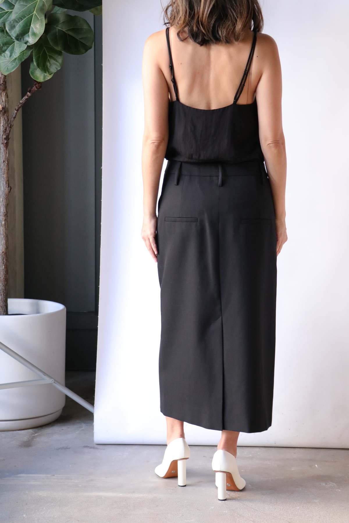 Tibi Lace Slip Cami - Black | Garmentory Tibi Lace Slip Cami - Black | Garmentory