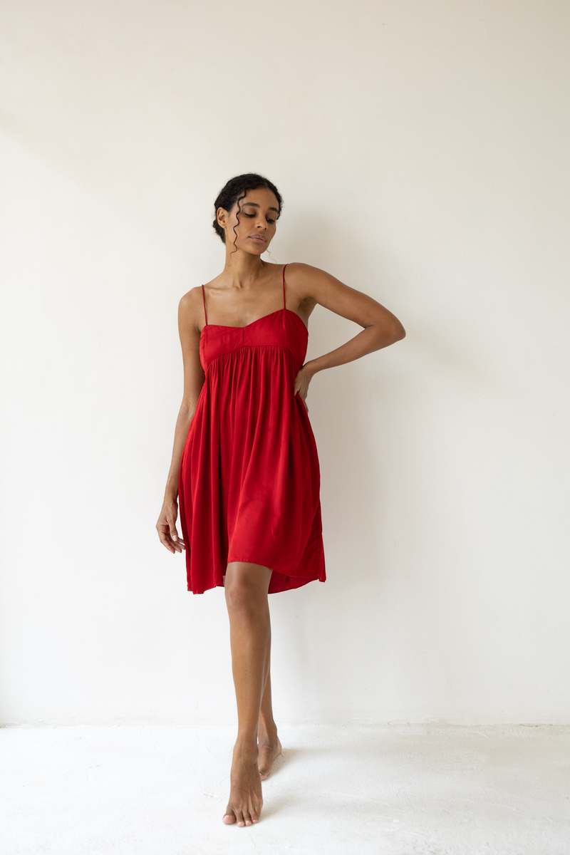 Bahhgoose Mini Rio Dress - Cherry Bahhgoose Mini Rio Dress - Cherry