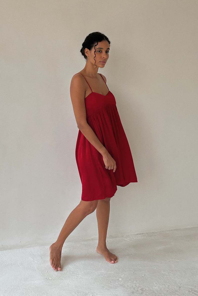 Bahhgoose Mini Rio Dress - Cherry Bahhgoose Mini Rio Dress - Cherry