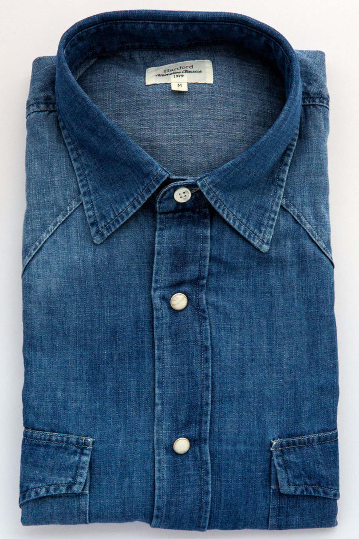 Hartford Phoenix Denim Button Down Garmentory hartford-phoenix-denim-button-down-garmentory
