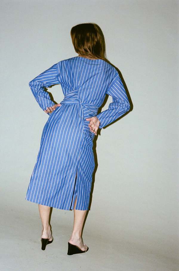 Chelsea Mak Seiko Dress - Blue/White | Garmentory