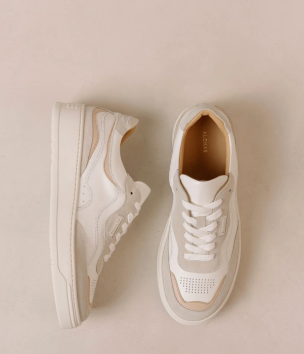 【関税込み】Low-Top ADC Sneakers in White/Multi Leather Leather-Low-Top-Sneakers-