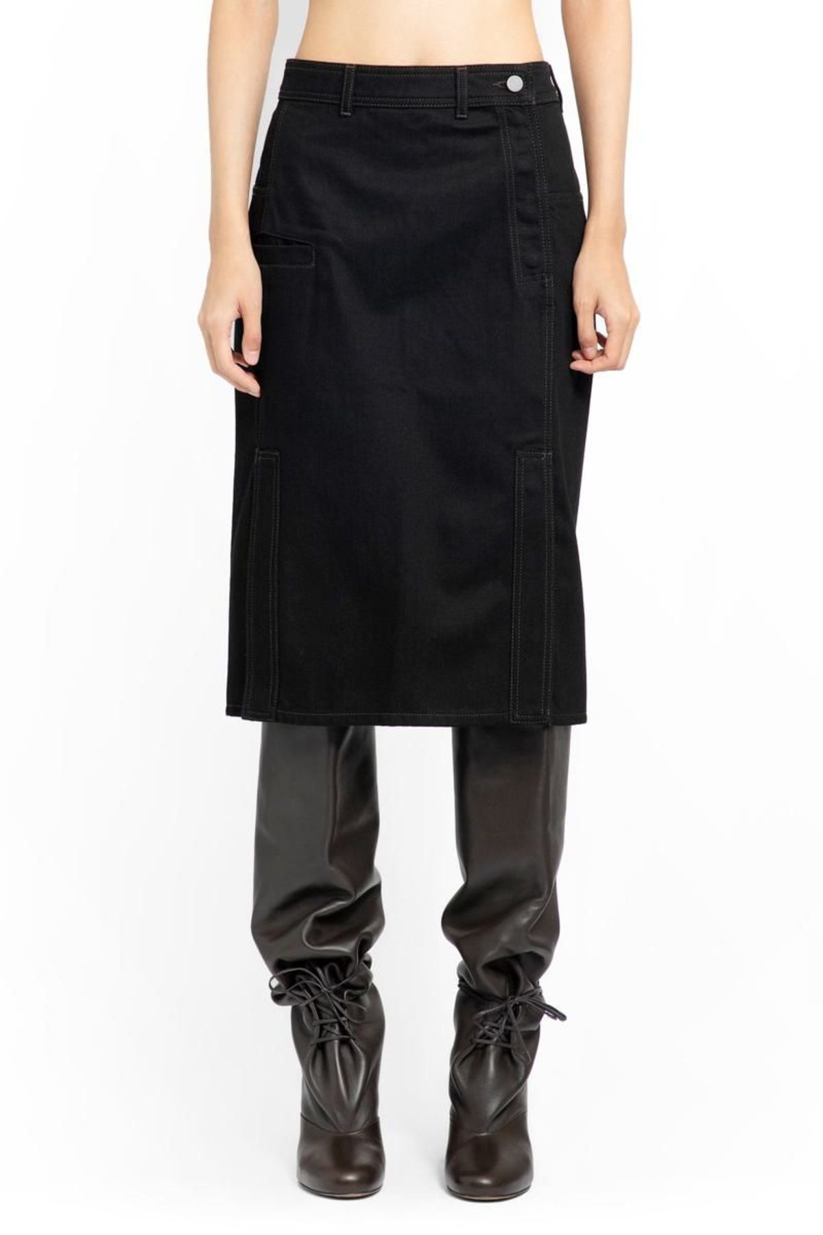 ミニスカート LEMAIRE Women Mini Skirts SK1047LJ1034 BK999 BLACK Black LEMAIRE SKIRTS | Garmentory