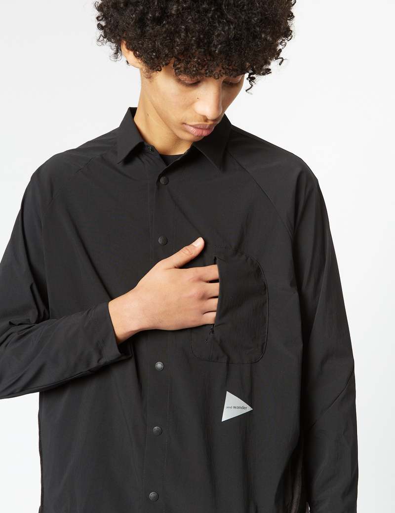 and wander 「 fleece base LS shirt 」 and Wander Fleece Base L/S Shirt (Beige) — Cafeteria Media