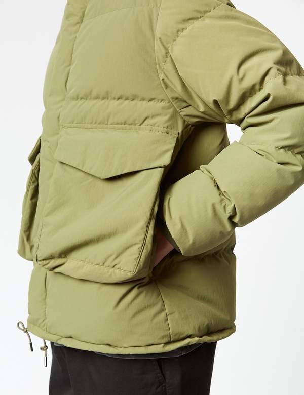 Snow Peak Recycled Down Jacket - Olive Green | Garmentory
