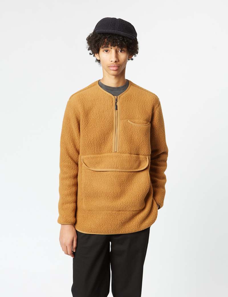 Snow Peak Thermal Boa Fleece Pullover - Brown | Garmentory