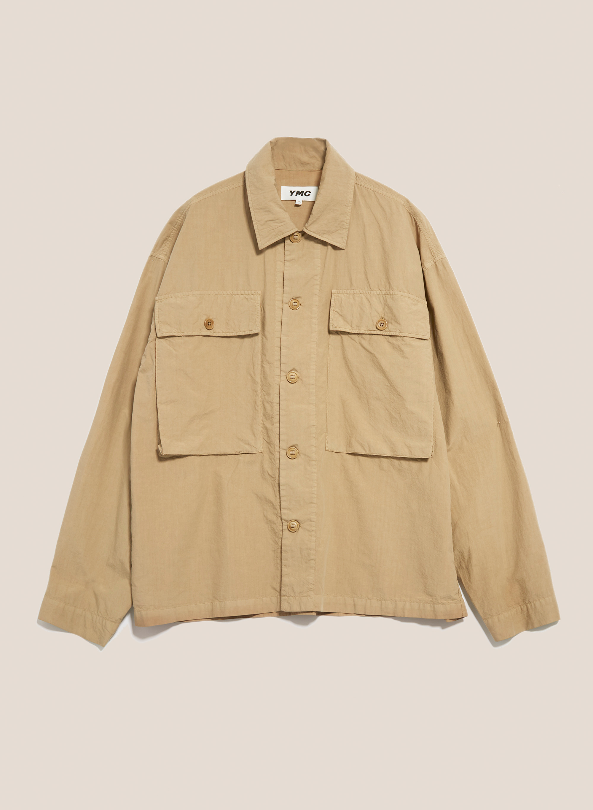 ymc★ YMC Military Cotton Shirt - Sand | Garmentory
