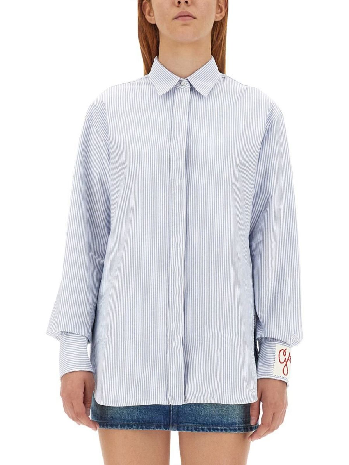 Golden Goose BOYFRIEND FIT SHIRT - AZURE | Garmentory