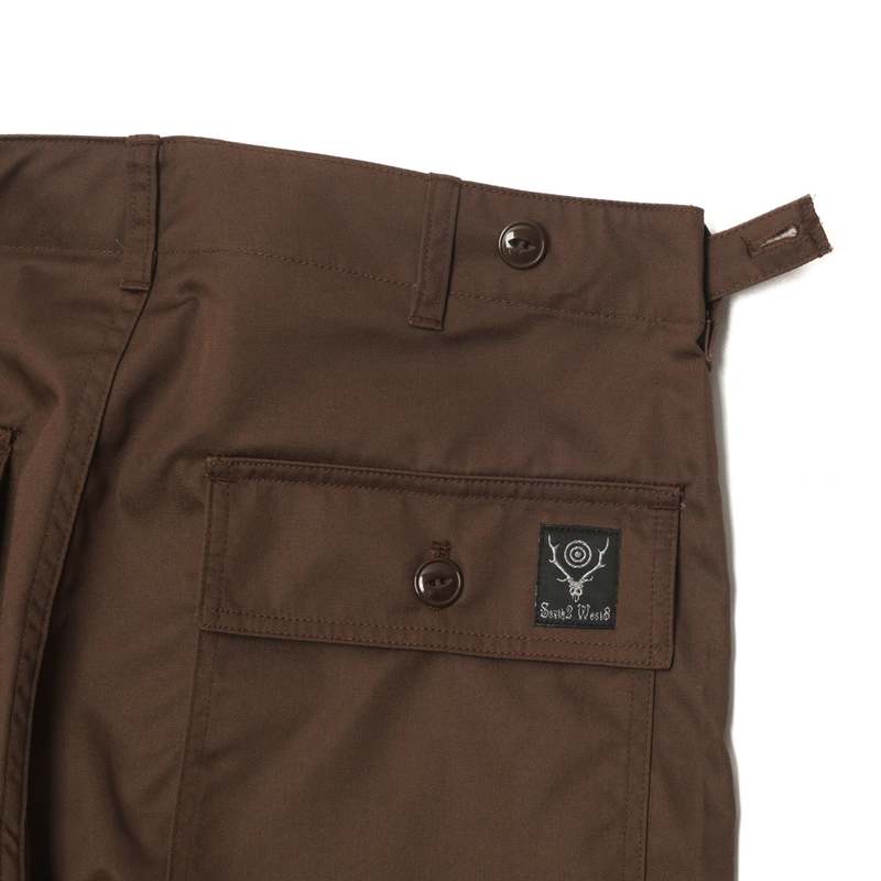 South2 West8 PE/C TWILL FATIGUE PANT - BROWN | Garmentory