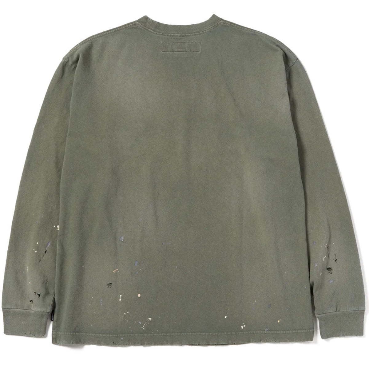 Neighborhood Damage Crewneck LS - Olive Drab | Garmentory