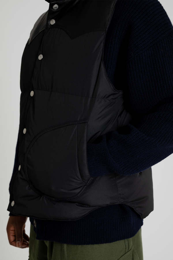 FRIZMWORKS Mountain Down Vest - Black | Garmentory