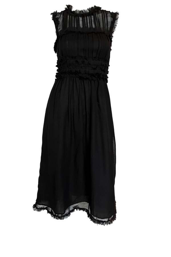 knee length dresses for ladies Ulla Johnson Anela Sleeveless Chambray Midi Dress at Nordstrom, Size 6