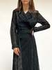 Vintage 1940s Black Lace Gown - Black - Thumbnail 3