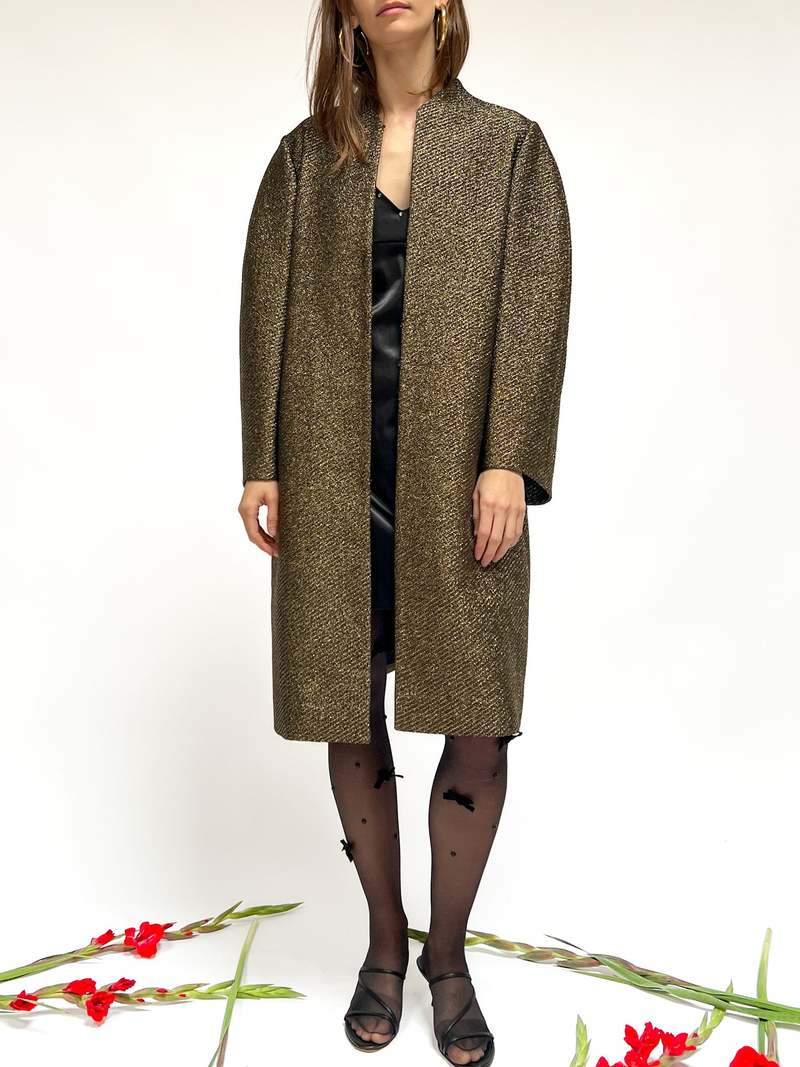 Vintage Lanvin Coat - Metallic Gold | Garmentory