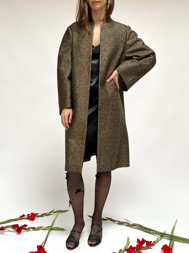 Vintage Lanvin Coat - Metallic Gold | Garmentory