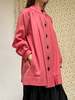 Vintage YSL Rive Gauche Taffy Wool Coat - Hot Pink - Thumbnail 5