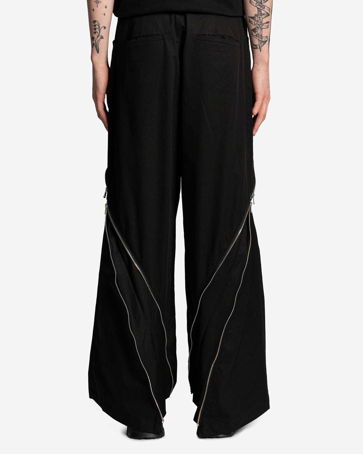 FFFPOSTALSERVICE 3-Way Zip Trousers - Black | Garmentory