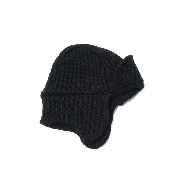 South2 West8 KNIT BOMBER CAP - BLACK | Garmentory