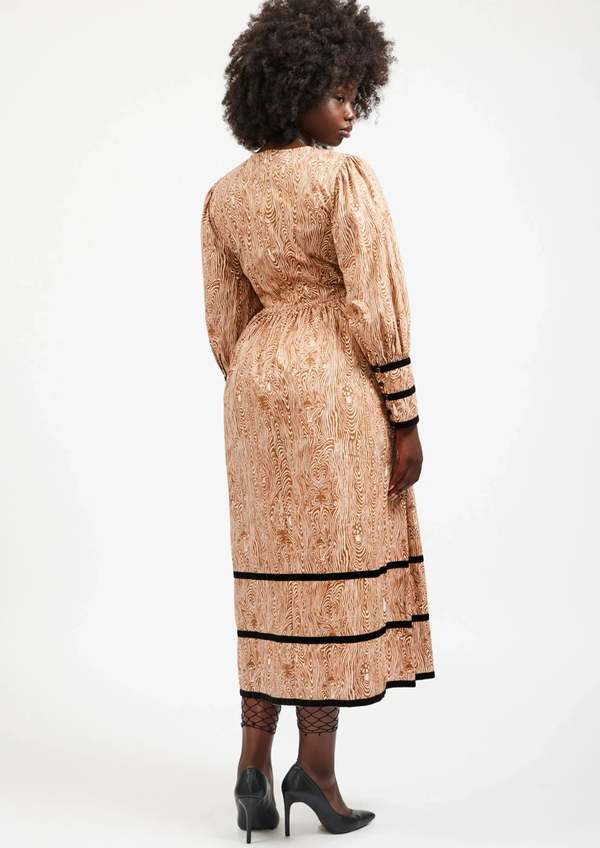 Batsheva Clemmie Dress - Woodgrain Fantasy | Garmentory