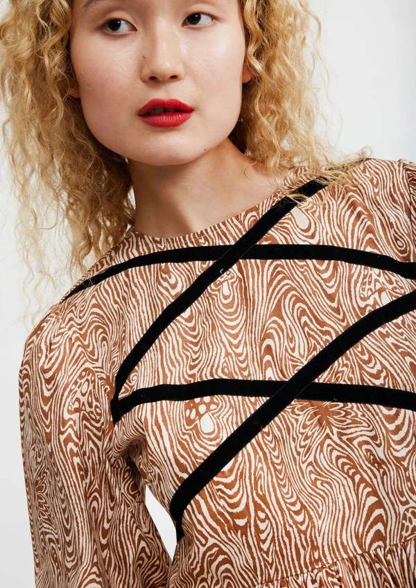 Batsheva Clemmie Dress - Woodgrain Fantasy | Garmentory