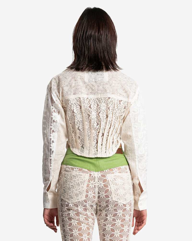 ANDERSSON BELL Alba Patchwork Lace Shirt - Off White