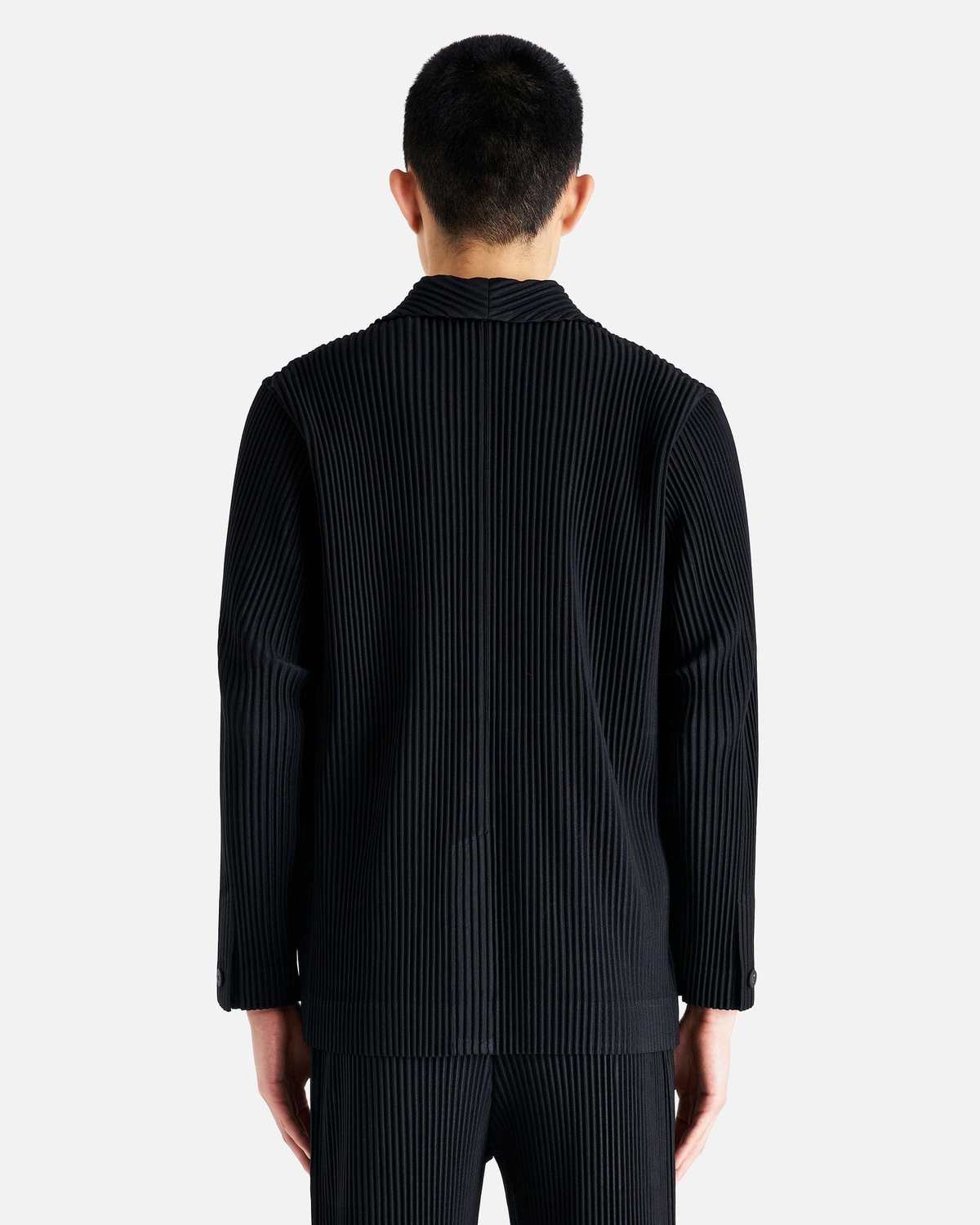 HOMME PLISSE ISSEY MIYAKE Basics Blazer - Black | Garmentory