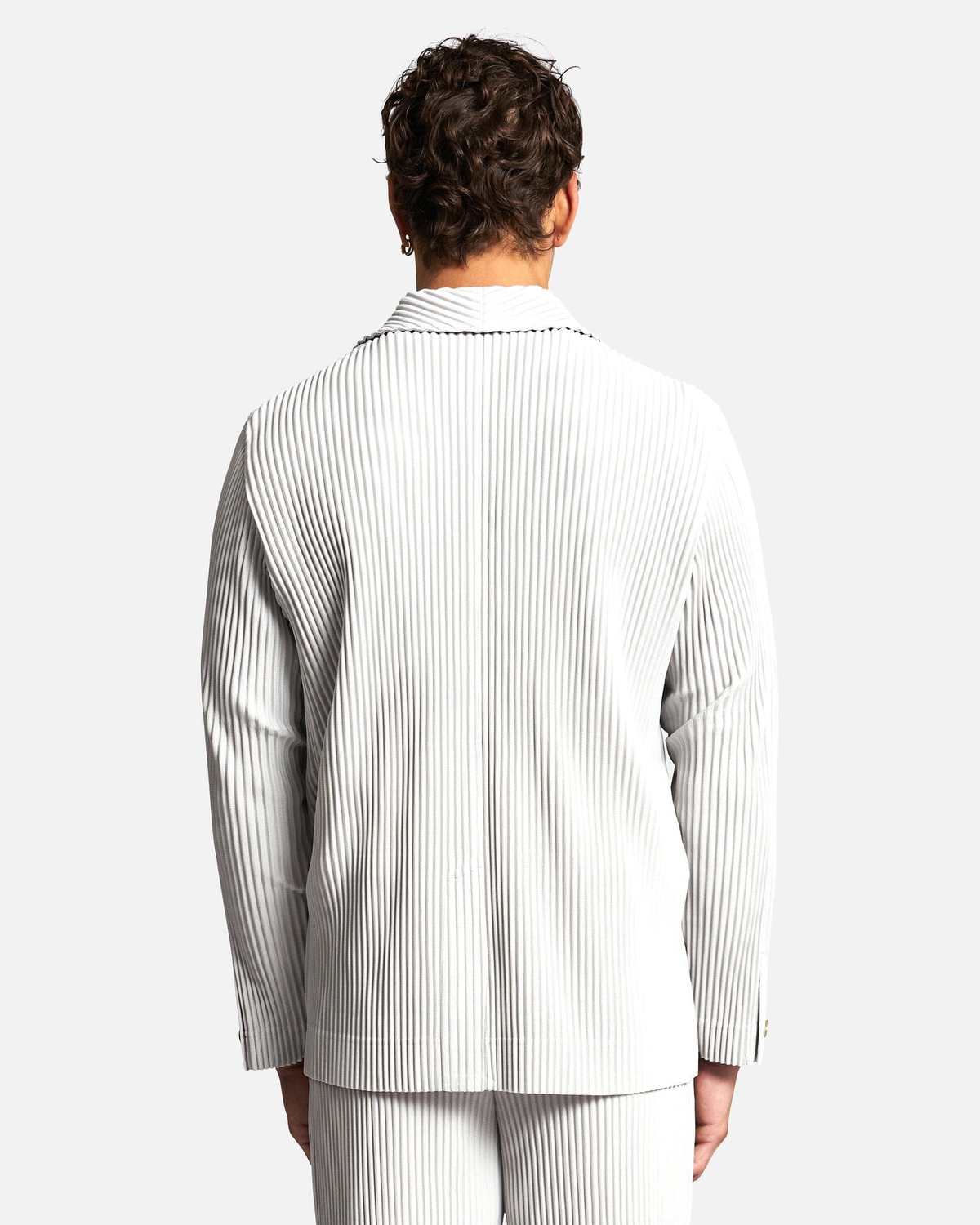 HOMME PLISSE ISSEY MIYAKE Basics Blazer - Light Gray | Garmentory