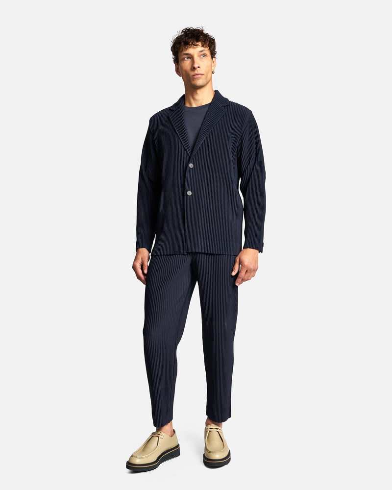 HOMME PLISSE ISSEY MIYAKE Basics Blazer - Navy | Garmentory