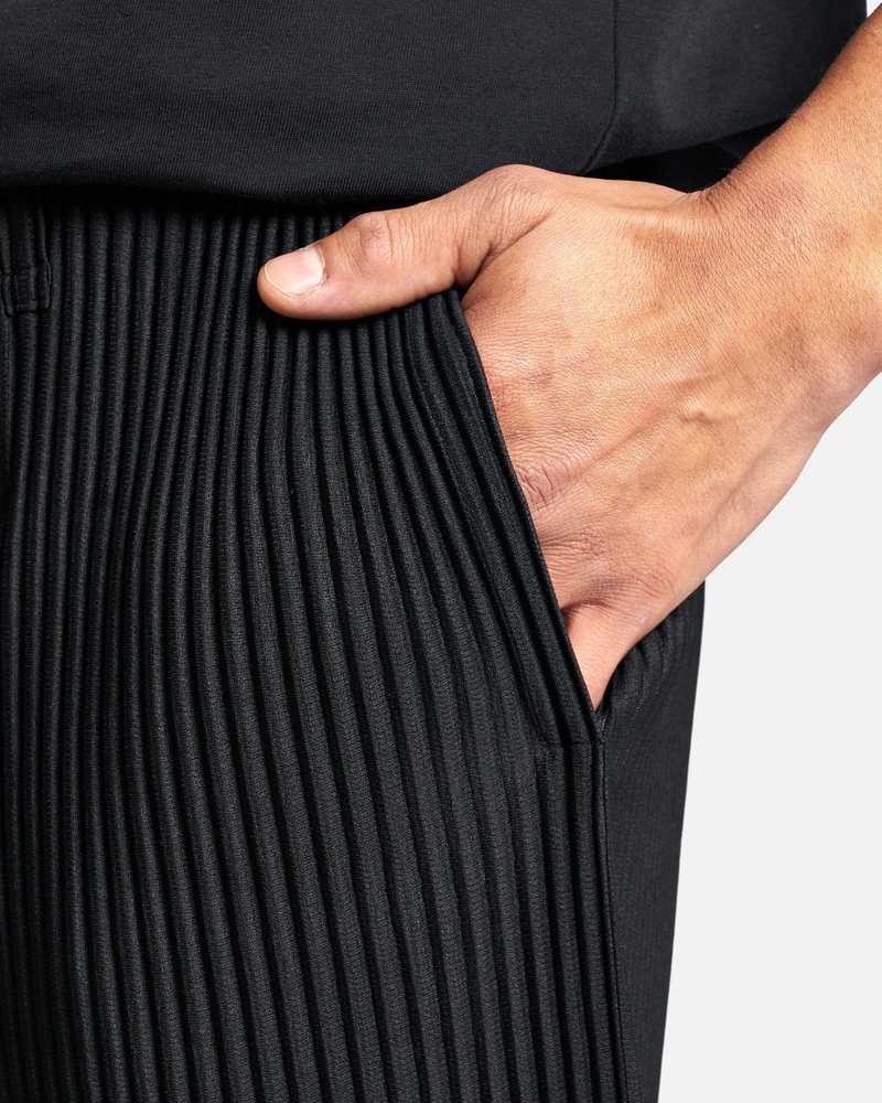 HOMME PLISSE ISSEY MIYAKE Basics Pleated Trousers - Black | Garmentory