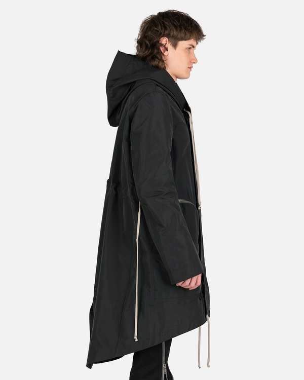 Rick Owens Bauhaus Fishtail Coat - Black | Garmentory