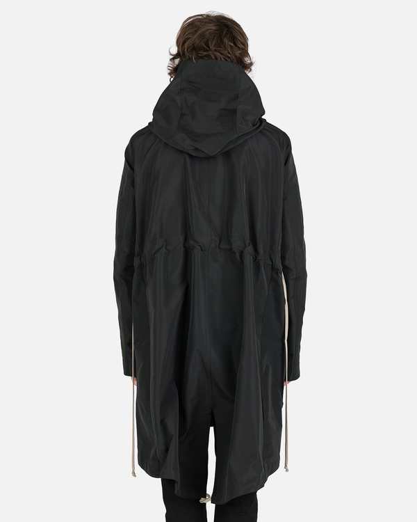 Rick Owens Bauhaus Fishtail Coat - Black | Garmentory