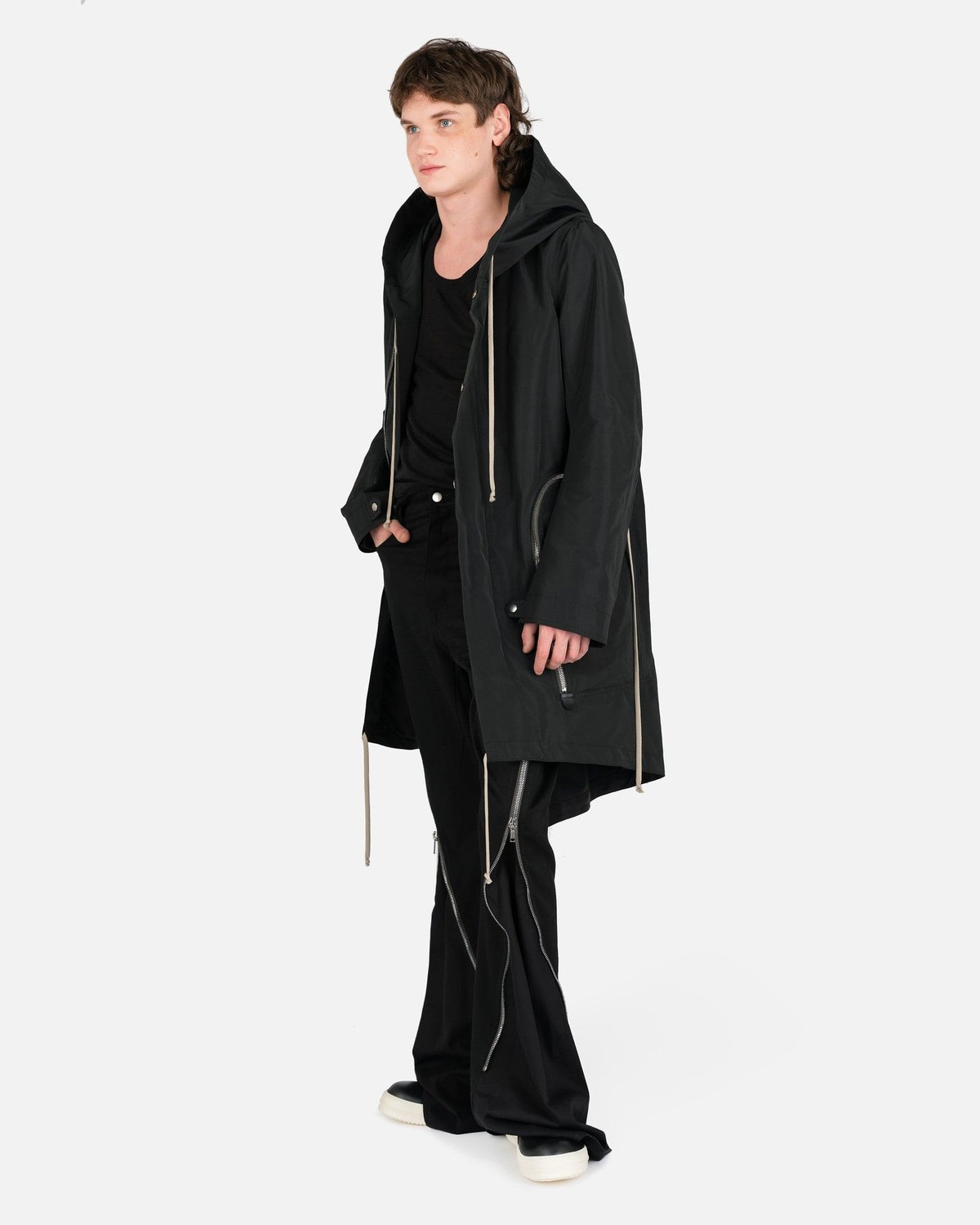 その他 Rick Owens BAUHAUS FISHTAIL Rick Owens Bauhaus Fishtail Coat - Black | Garmentory