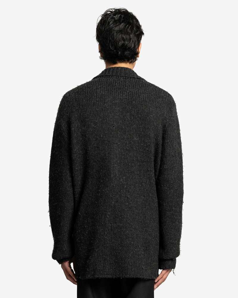 Our Legacy Funky Acrylic Big Cardigan - Shadow Black