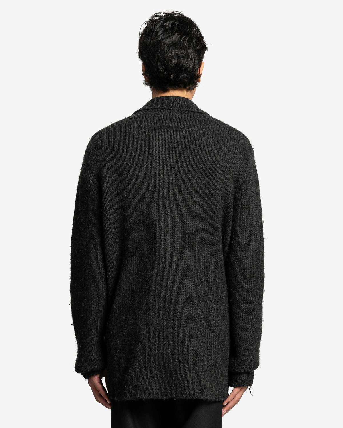 Our Legacy Funky Acrylic Big Cardigan - Shadow Black | Garmentory