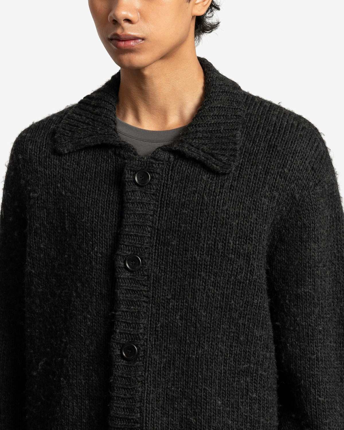 Our Legacy Funky Acrylic Big Cardigan - Shadow Black | Garmentory