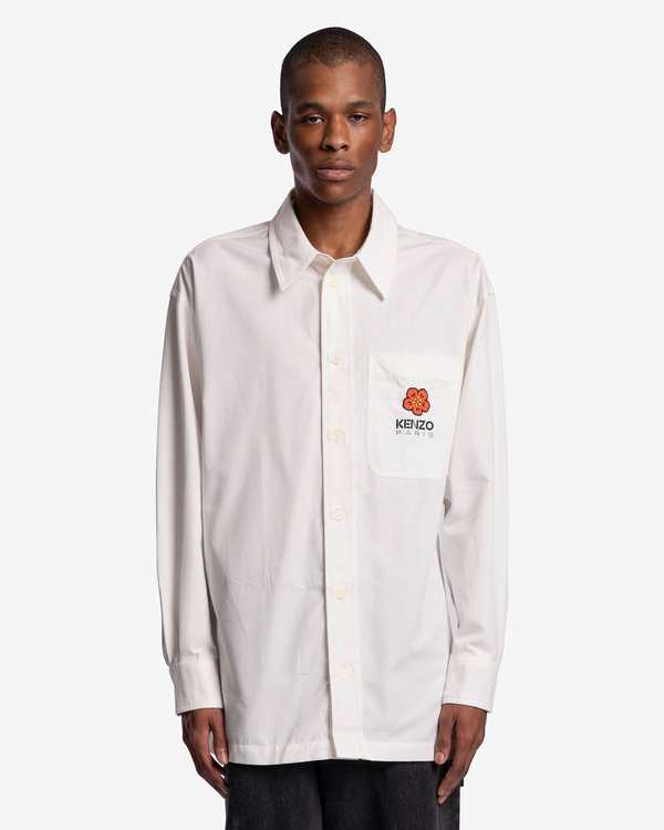 Kenzo Boke Crest Oversized Shirt - Off White | Garmentory