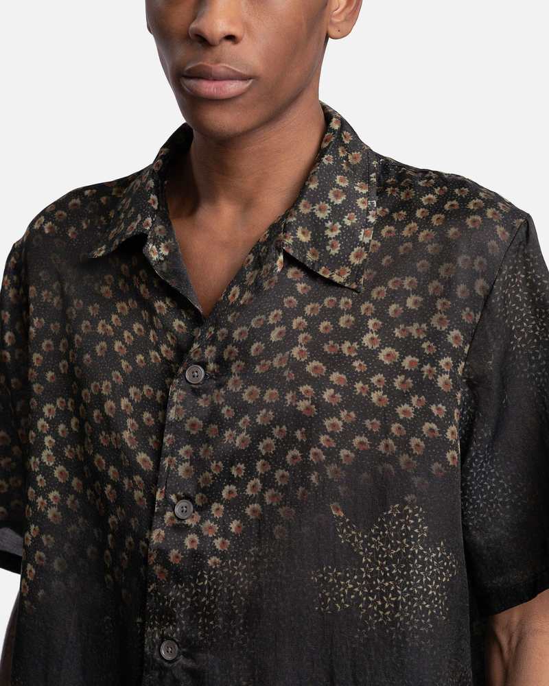 Our Legacy Shortsleeve Box Shirt - Dark Flower Print