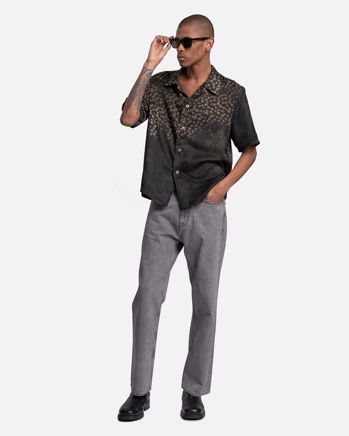 Our Legacy Shortsleeve Box Shirt - Dark Flower Print