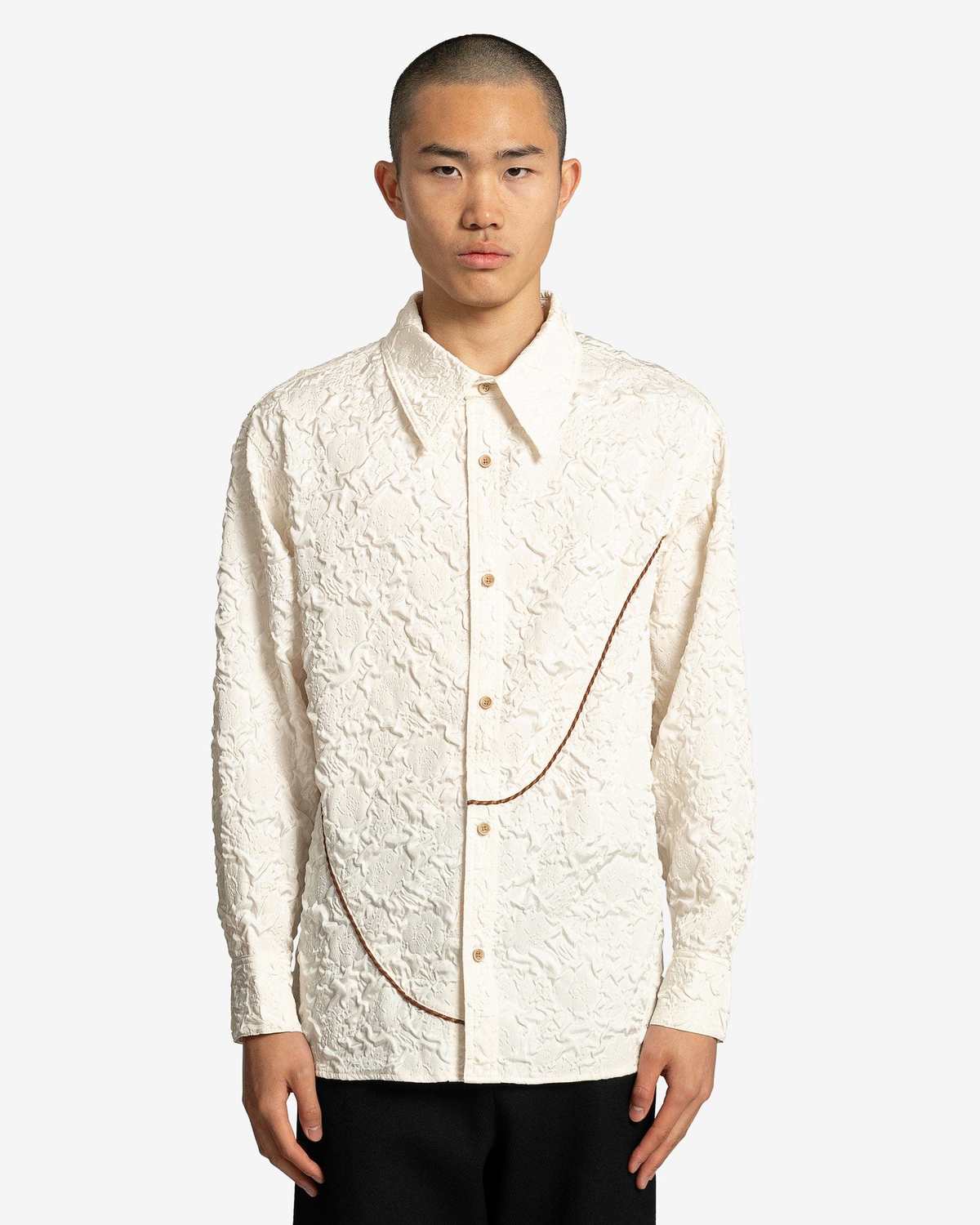 ANDERSSON BELL Bubble Flower Shirt - White | Garmentory