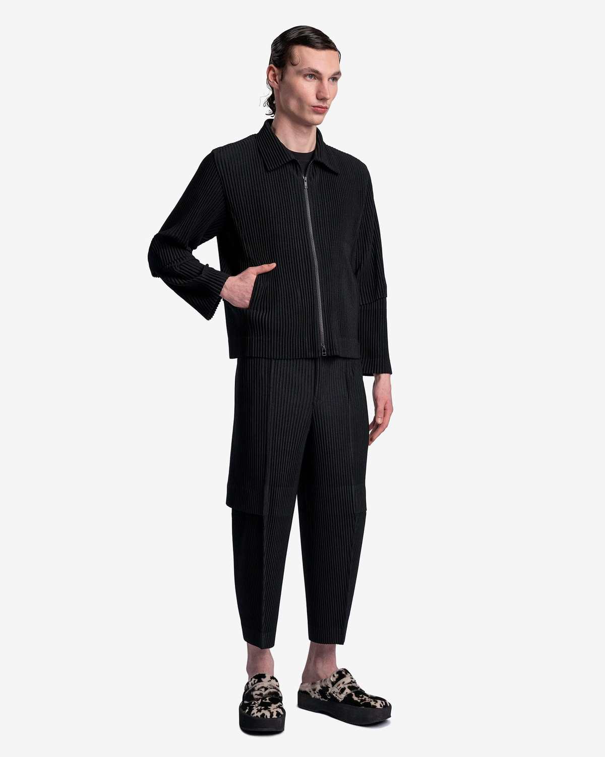 HOMME PLISSE ISSEY MIYAKE Cargo Jacket - Black | Garmentory