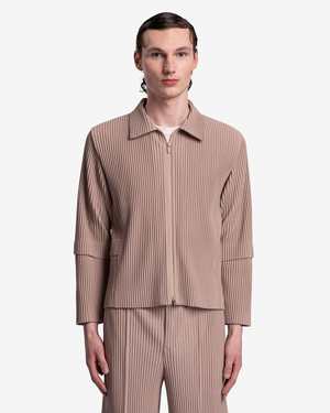 HOMME PLISSE ISSEY MIYAKE Cargo Jacket - Sand Beige | Garmentory
