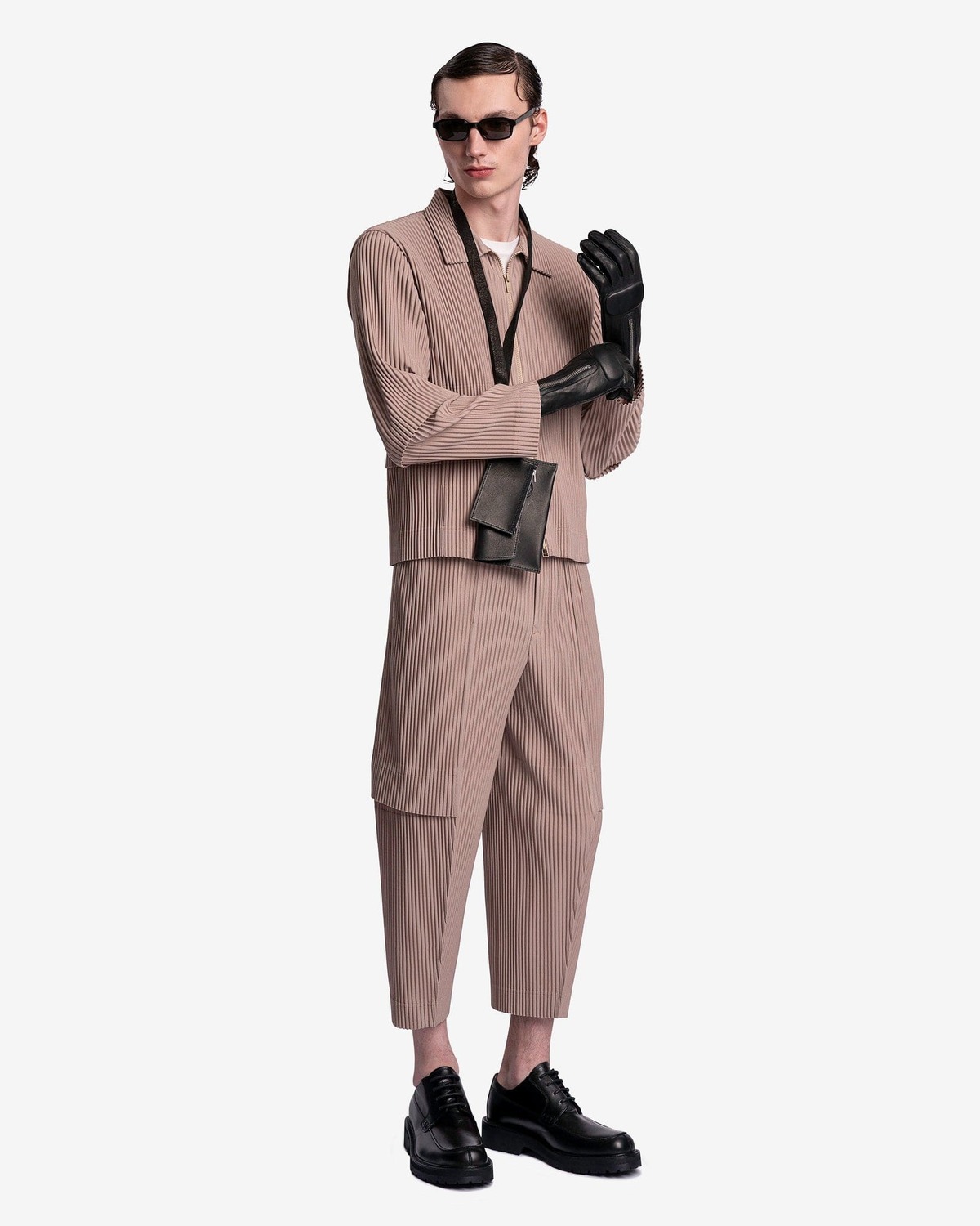 HOMME PLISSE ISSEY MIYAKE Cargo Jacket - Sand Beige | Garmentory