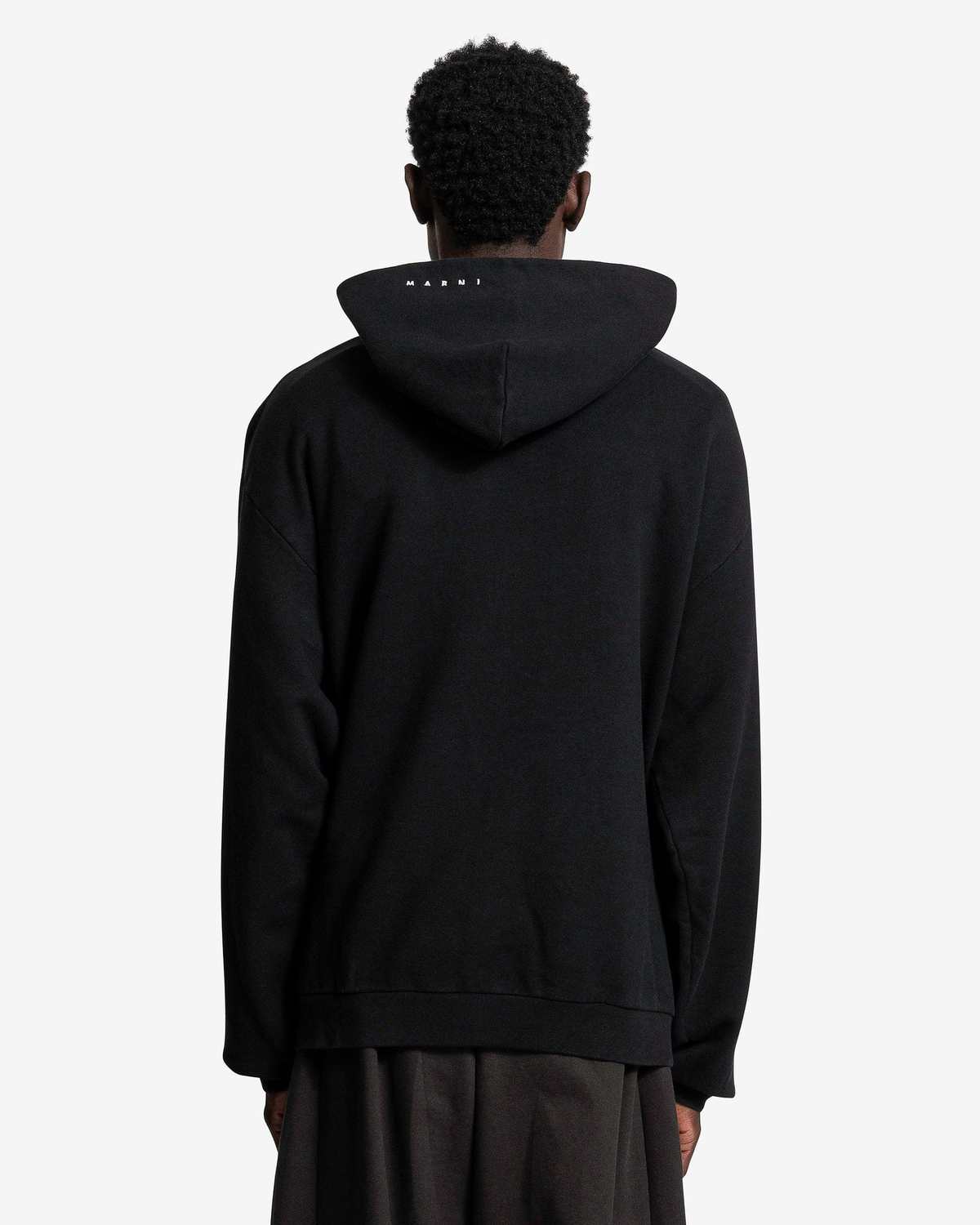 ★MARNI★ Graphic Hood Black FUMU0067PEUSCV83CUN99 FUMU0067P Black Marni Hoodie | SVD