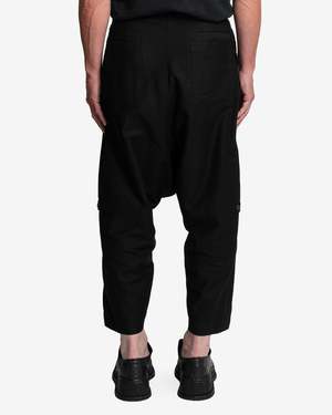 Yohji Yamamoto Pour Homme Cotton Twill Sarouel Pants with Zipper
