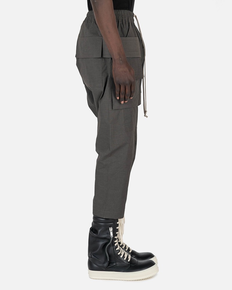 Rick Owens Creatch Cargo Cropped Drawstring - Dark Dust