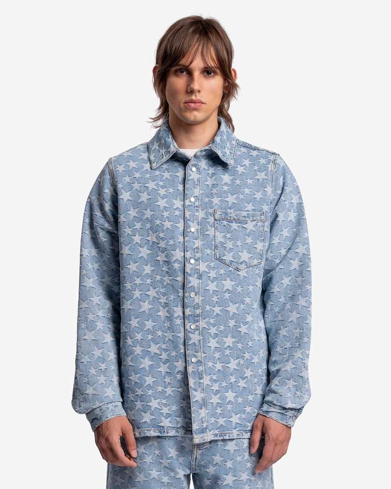 LEVI’S × ERL Over shirt WOVEN ERL ERL x LEVIS OVERSHIRT WOVEN Blue | BSTN Store