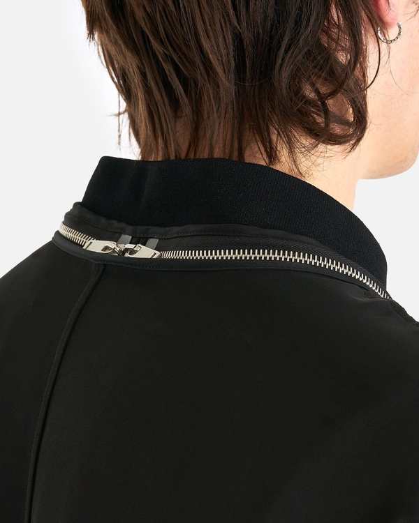 Jil Sander Double Layered Viscose Coat - Black | Garmentory