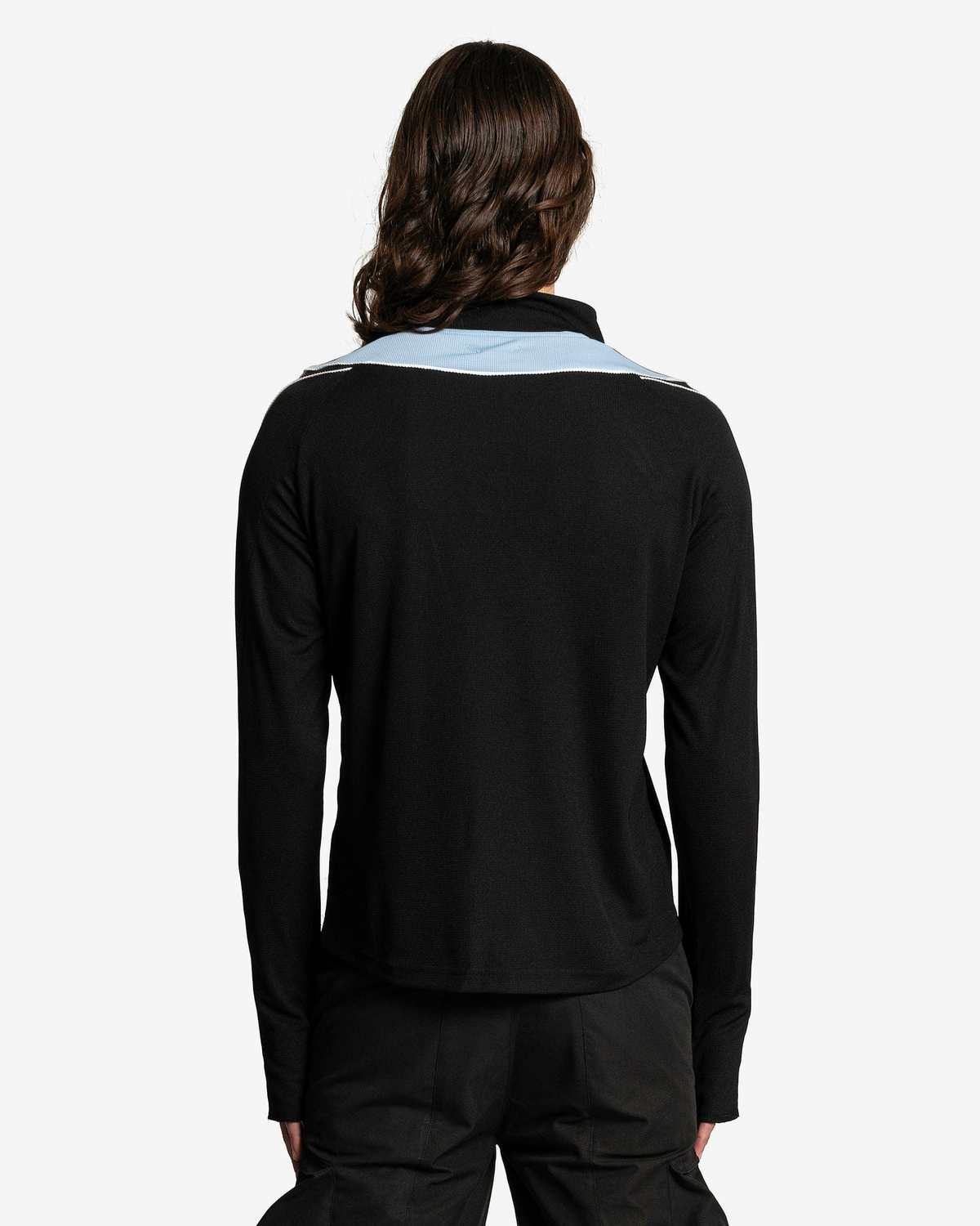 CMMAWEAR Dual Zip Long Sleeve - Black/Baby Blue | Garmentory